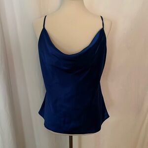 Endless Rose Royal blue silk camisole sz L